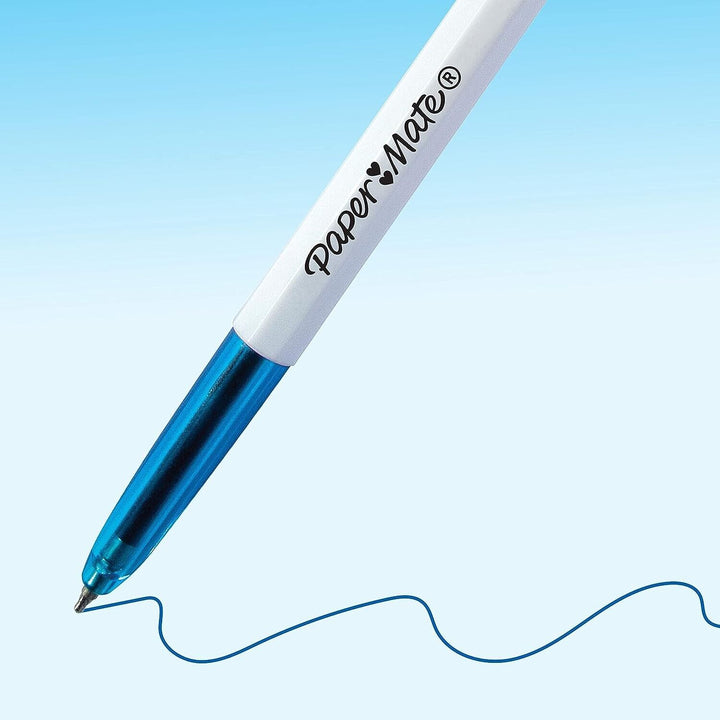 50 Papermate Blue 1.0mm Ballpoint Pens
