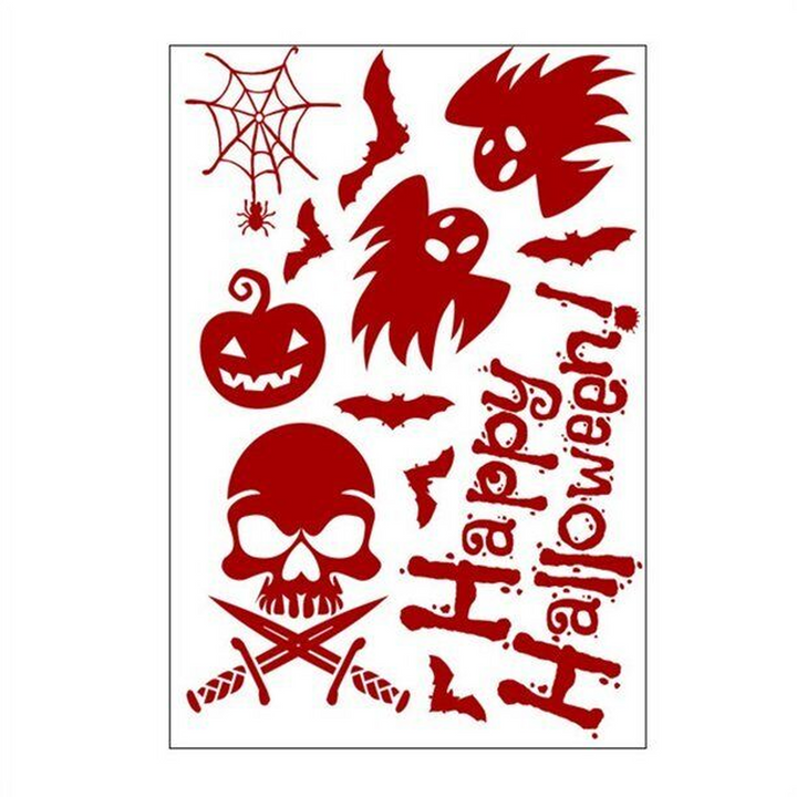 Halloween Window Sticker Sheets