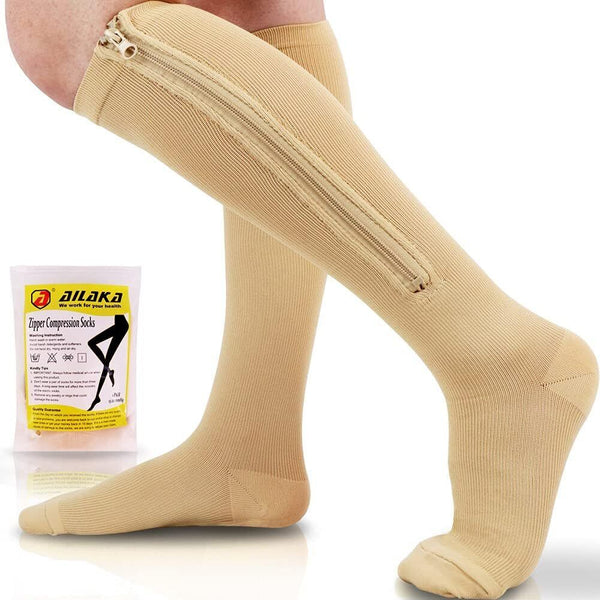 Beige Medical Compression Socks