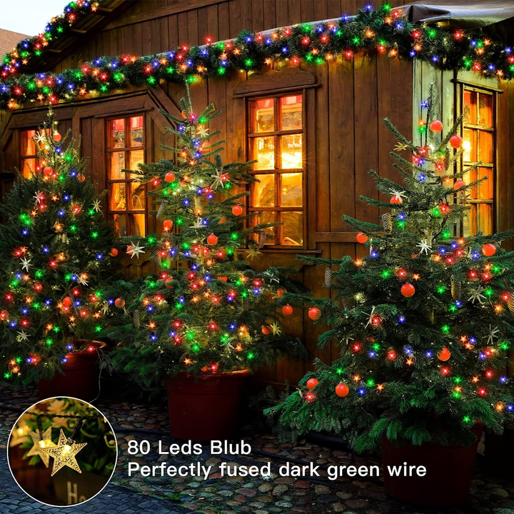 USB String Star LED Xmas Lights