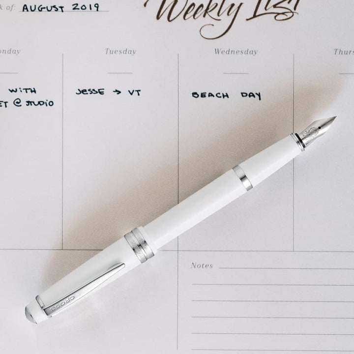 Cross White Fountain X-Fine Nib Pen
