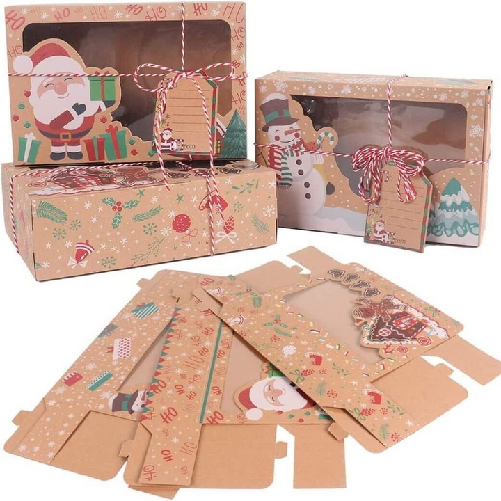 12 Christmas Cookie Cardboard Box Set