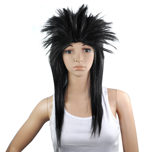 Adult Black Rocker Wig