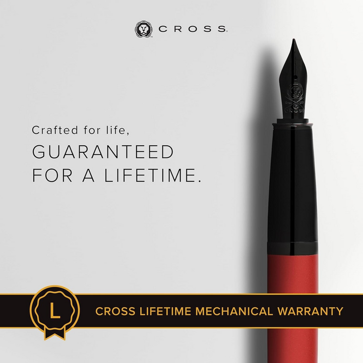 Red Cross Bailey Matte Medium Nib Fountain Pen