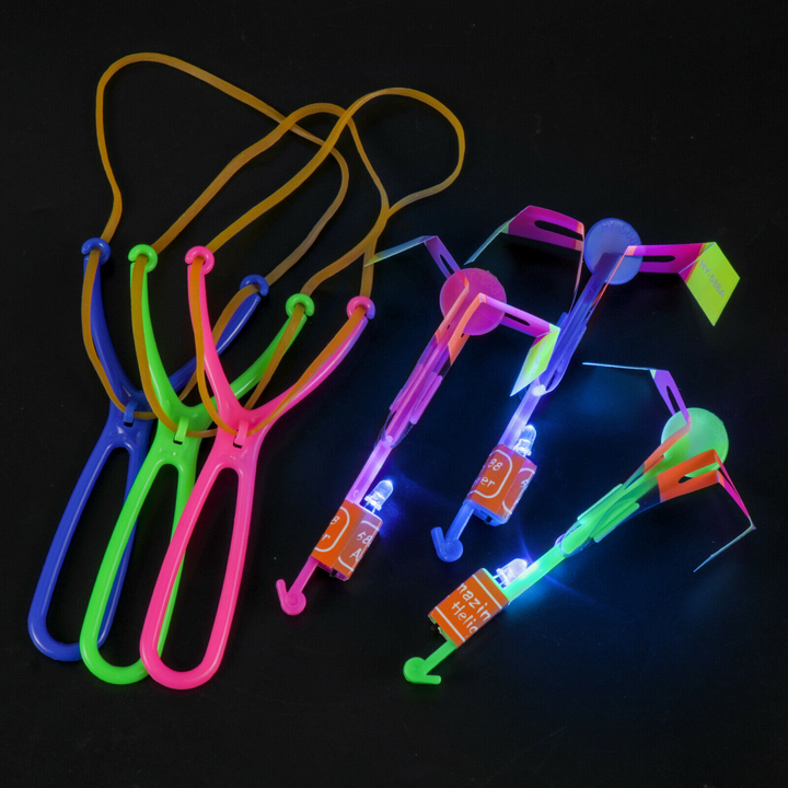 Flying LED Rotating Rocket Helicopter