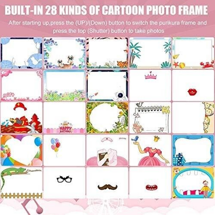 Kids Pink Bunny Rechargable Camera