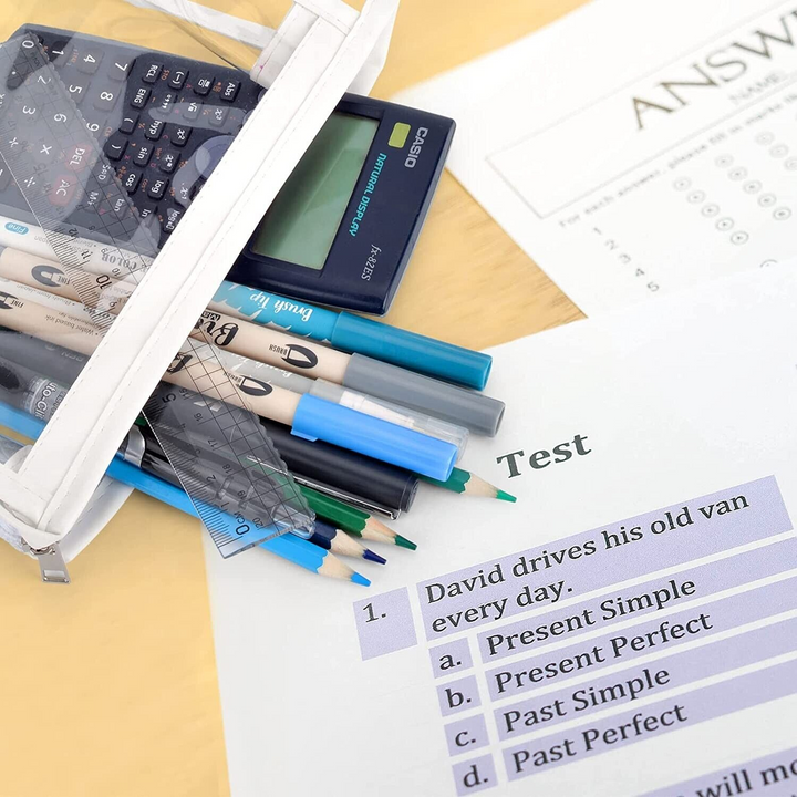 2 Clear Pencil Cases