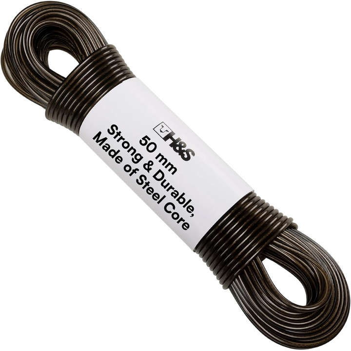 Washing Line 50m PVC Steel Core Rope