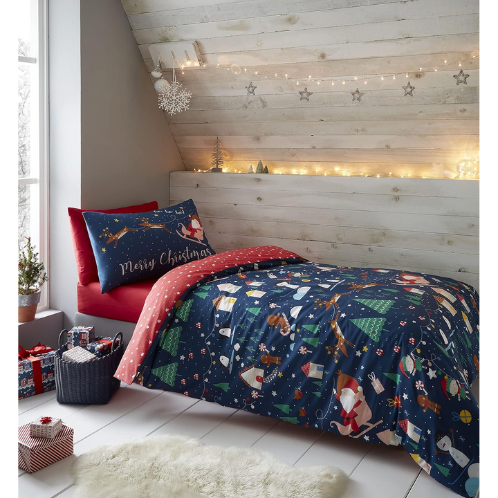 Santa Wonderland King Size Bedding