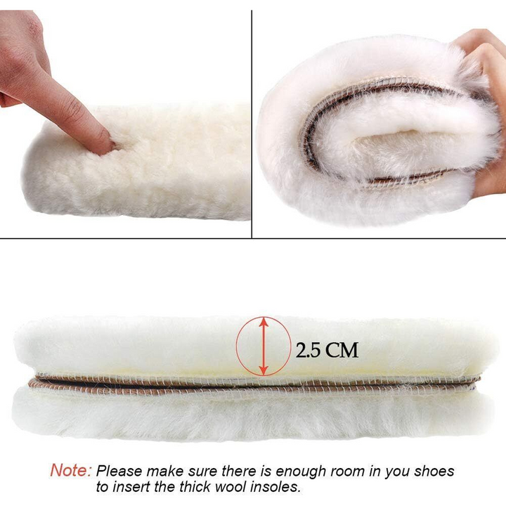 Genuine Sheepskin Shoe Insoles