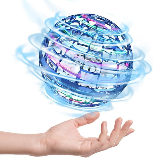 Blue LED Spinning Flying UFO Orb Ball