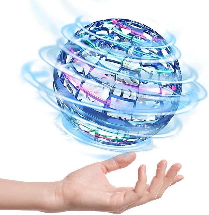 Blue LED Spinning Flying UFO Orb Ball