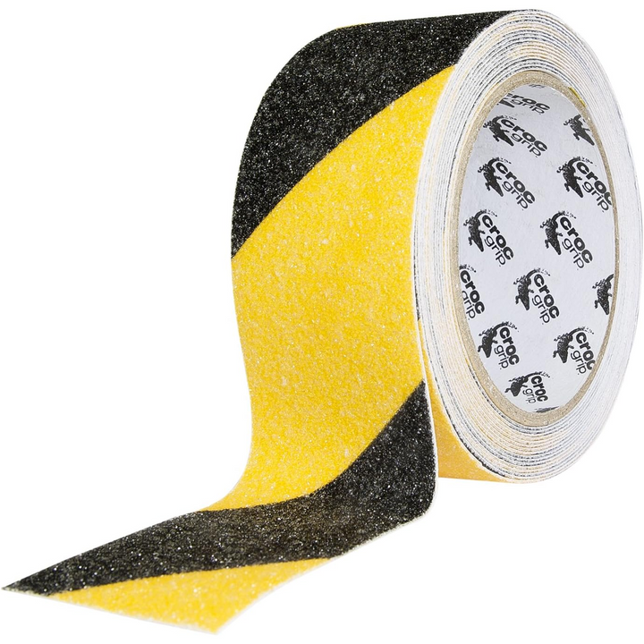 5m Croc Grip Yellow & Black Anit-Slip 48mm Tape Roll