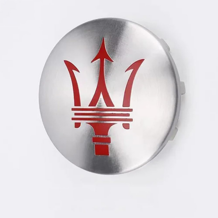 Maserati 60mm Silver Wheel Centre Cap (U)