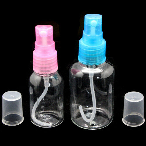 2 Clear Travel Spray Bottles
