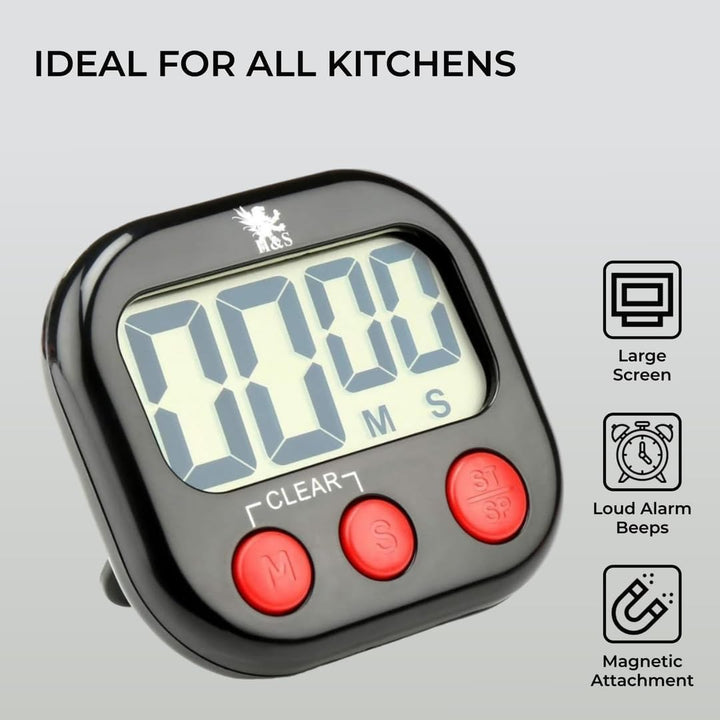 Digital Magnetic Cooking Kitchen Timer