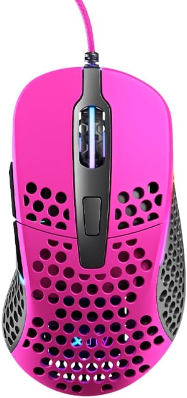 Cherry Pink XTRFY M4 RGB Wired Computer Mouse