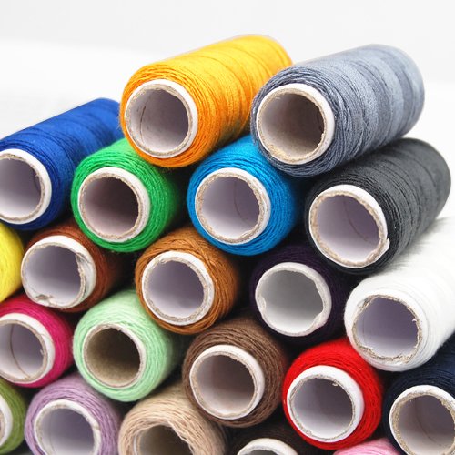 24 Coloured Sewing Thread Spools