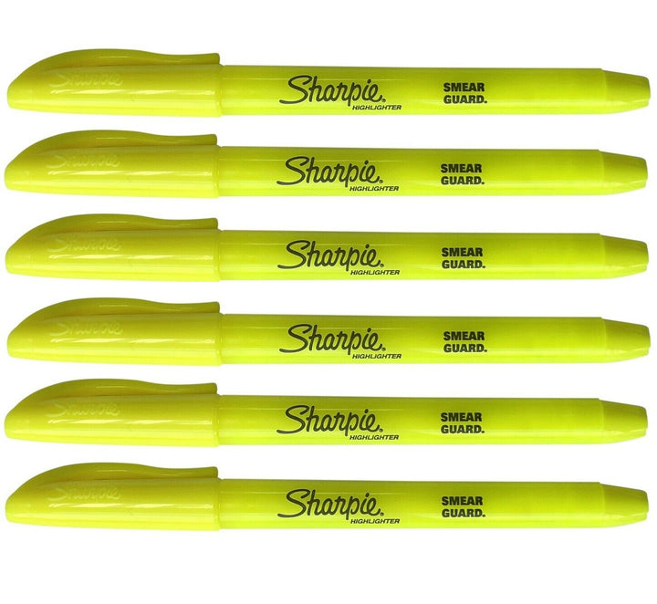 6 Sharpie Accent Pocket Highlighters