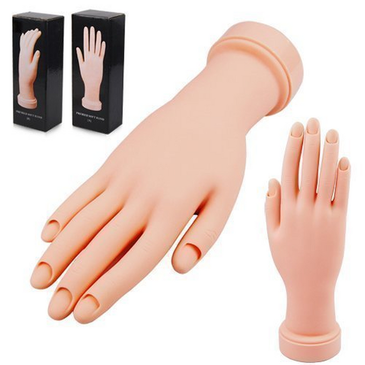Soft Flexible Hand For Nail Art