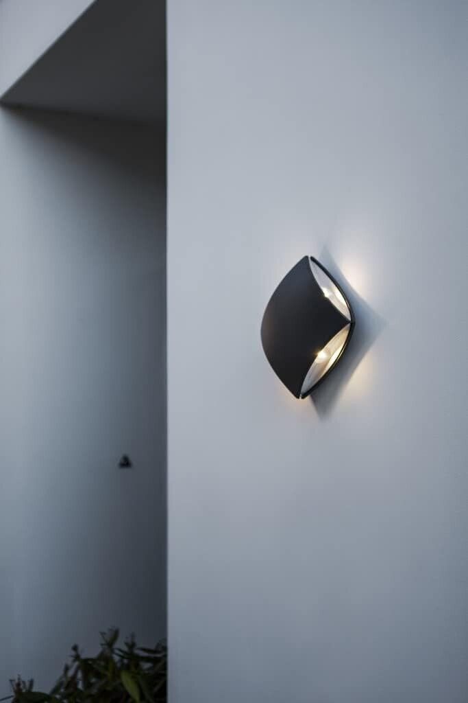 Lutec LED 4000K Wall Light Grey