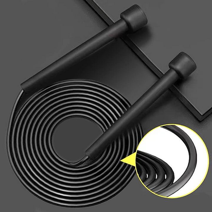 Black Nylon Gym Skipping Rope
