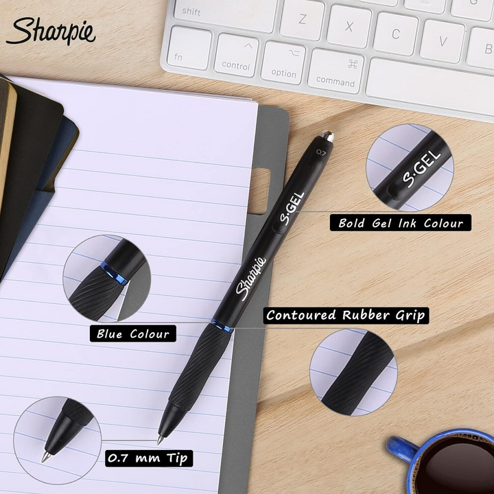 Blue Sharpie 0.7mm S-Gel Pen