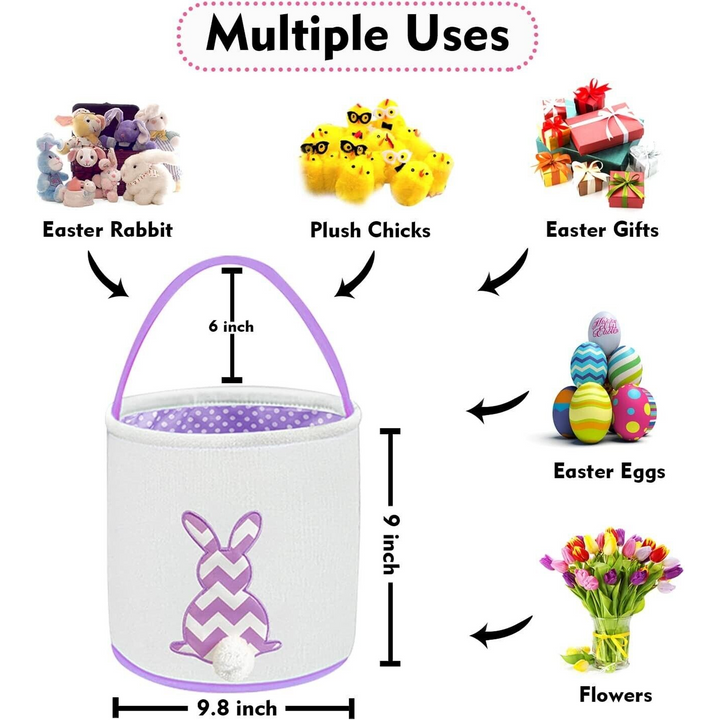 Purple Easter Egg Hunt Bag