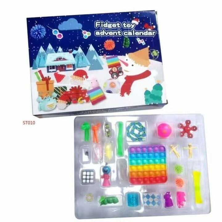 Blue Kids Christmas Advent Calendar