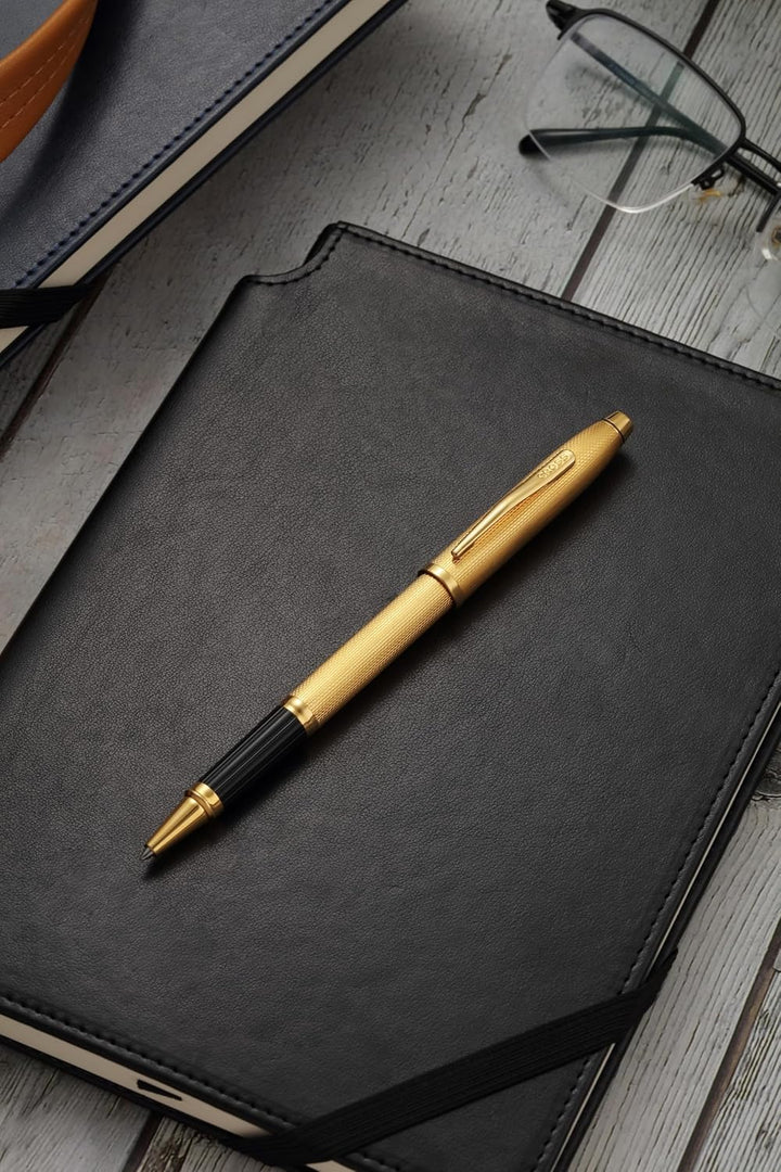 Cross Century II Polished 23KT Goldplated Diamond Rollerball Pen