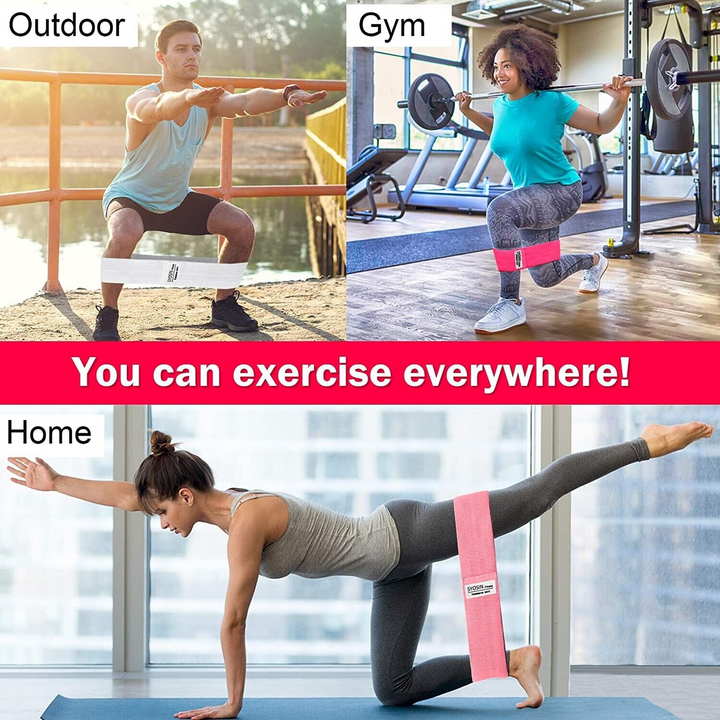 3 Pink Exercise Resistance Bands