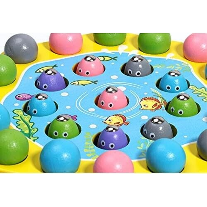 Kids Wooden Fishing Toy Game