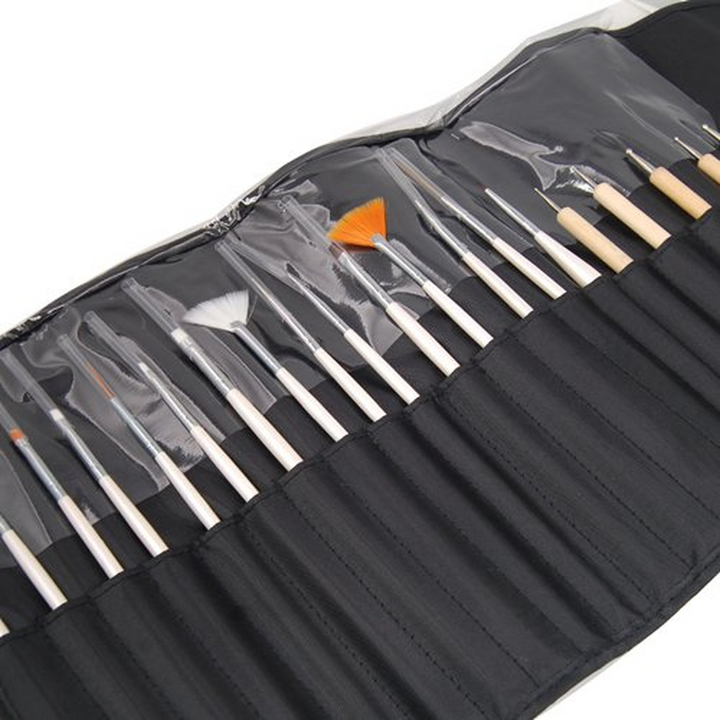 20 Piece Nail Art Tool & Brush Set