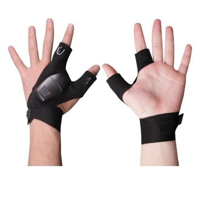 LED Light Flashlight Finger Glove