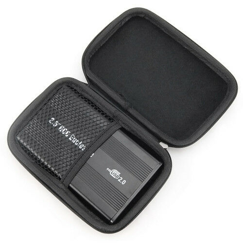 Protective 2.5" External Hard Drive Disc Zip Case