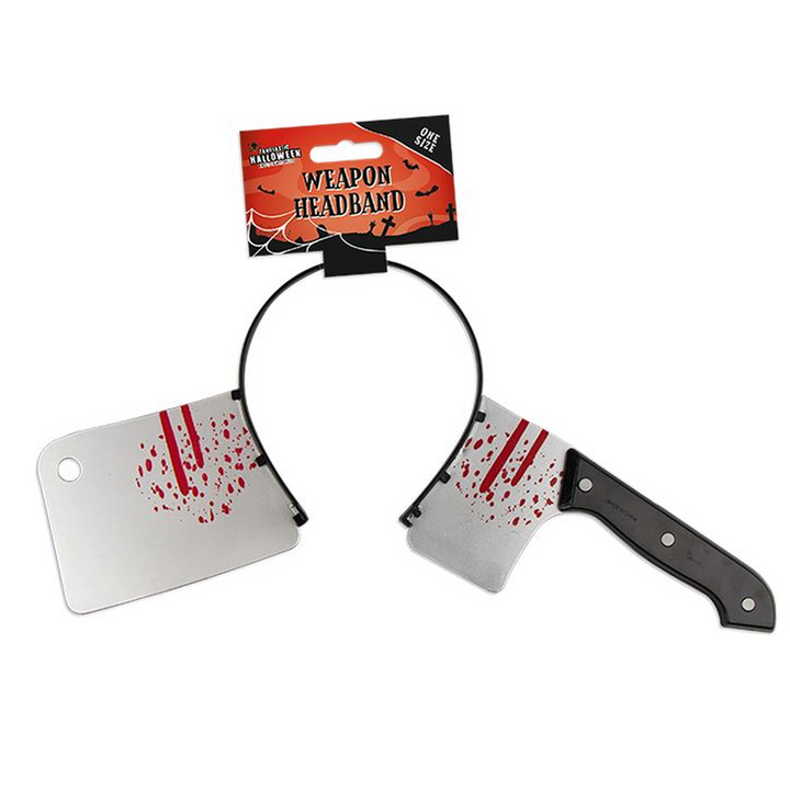 Halloween Plastic Cleaver Headband
