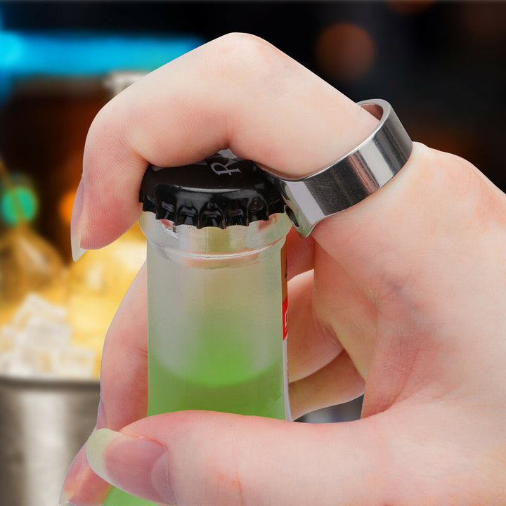 Stainless Steel Beer Bottle Ring Opener