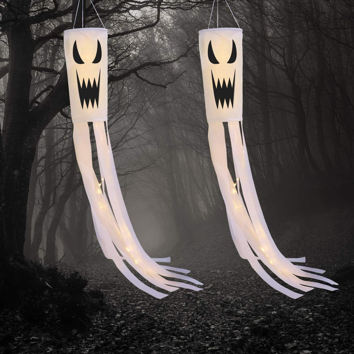 2 LED Ghost Lanterns