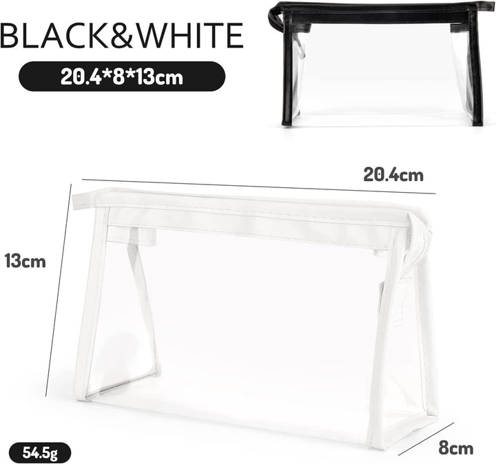 2 Clear Pencil Cases