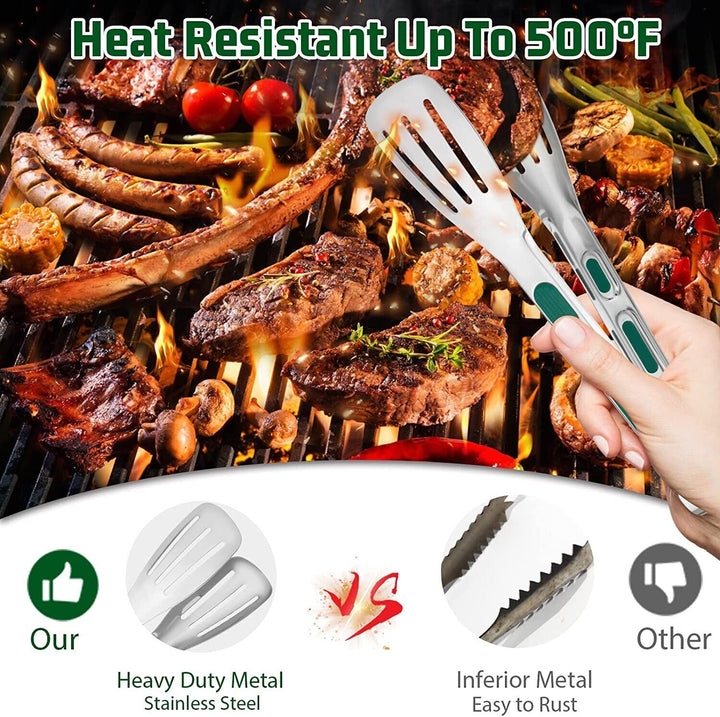 3 Stainless Steel Serving Tong Set