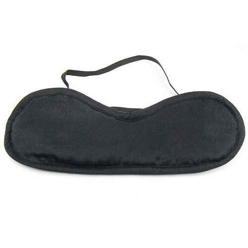 Black Silk Sleeping Eye Mask