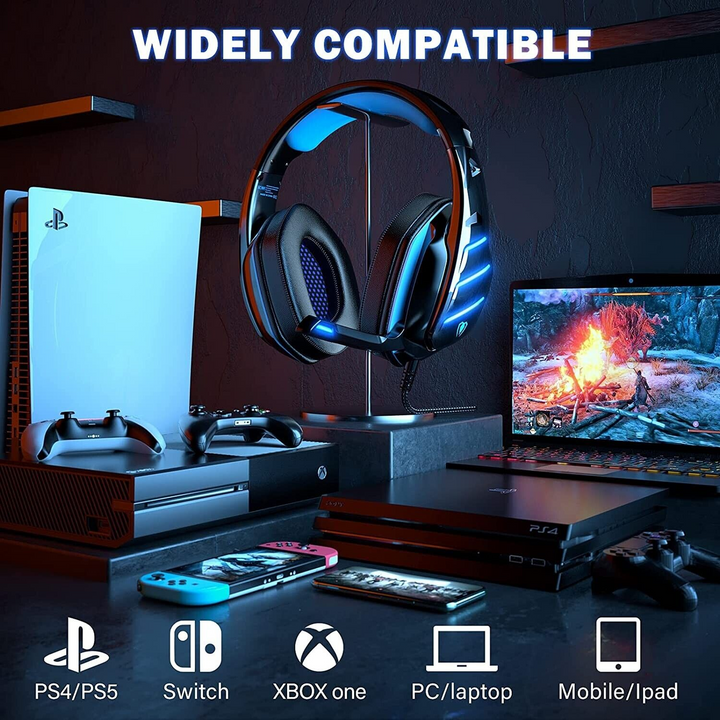 Beexcellent Blue & Black Gaming Headset