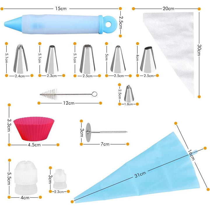 Wisfox 85 Pcs Cake Decorating Tool