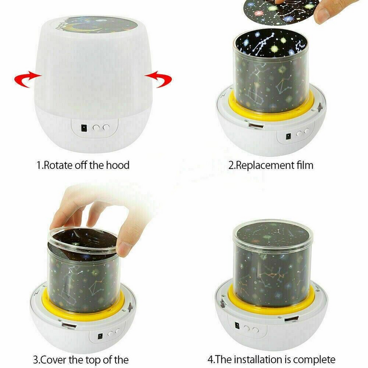 Rotating Projector Star Night Light