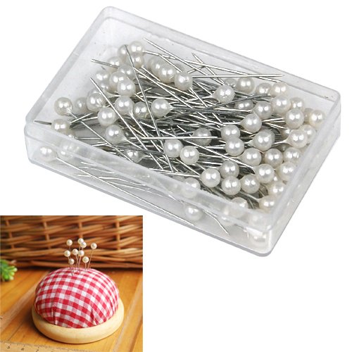 100 Shimmering Pearl Headed Pins