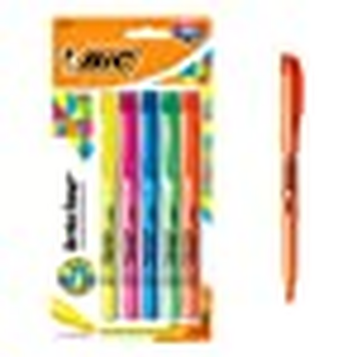 5 Bic Brite Liner Highlighter Pens