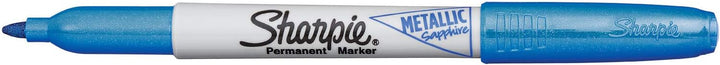 12 Sharpie Sapphire Blue Metallic Fine Permanent Markers
