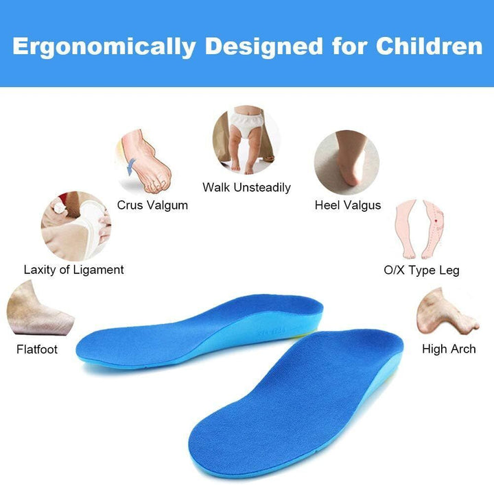 Blue Kids Orthotic Arch Support Shoe Insole