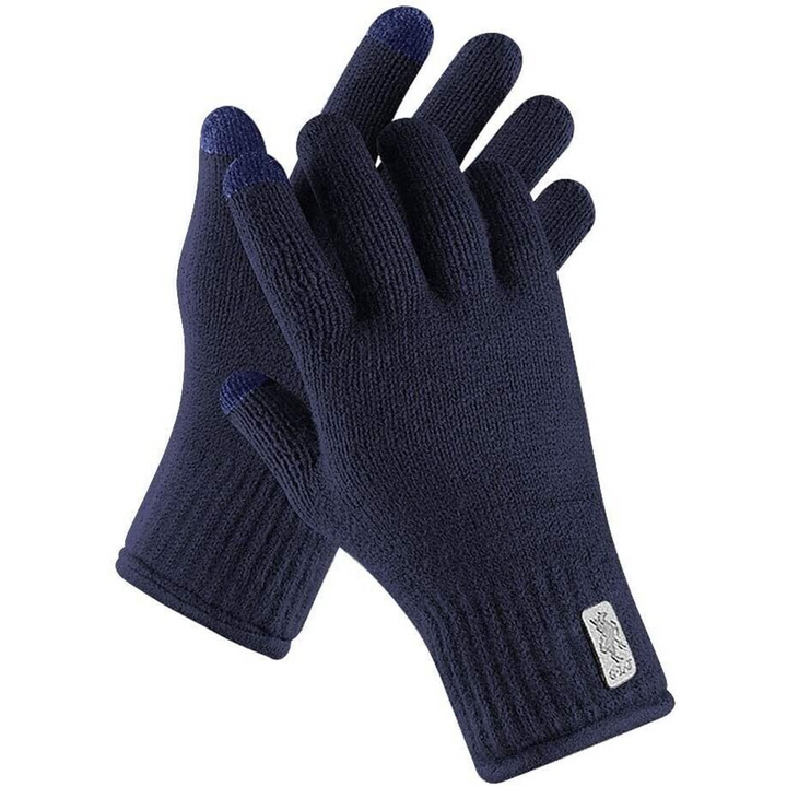 Adult Blue Thermal Knitted Gloves