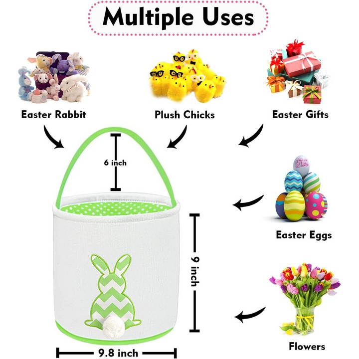 Green Easter Egg Hunt Bag
